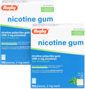 Rugby Nicotine Gum 2mg Mint Flavor - Quit Smoking Aid 110 Count