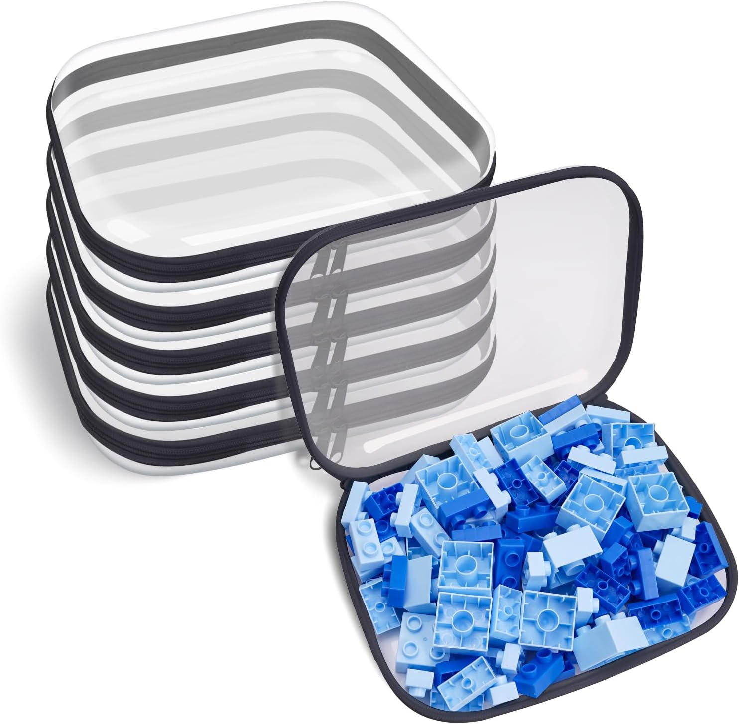 Clear Hard Plastic Zipper Case for Organized Travel & Storage