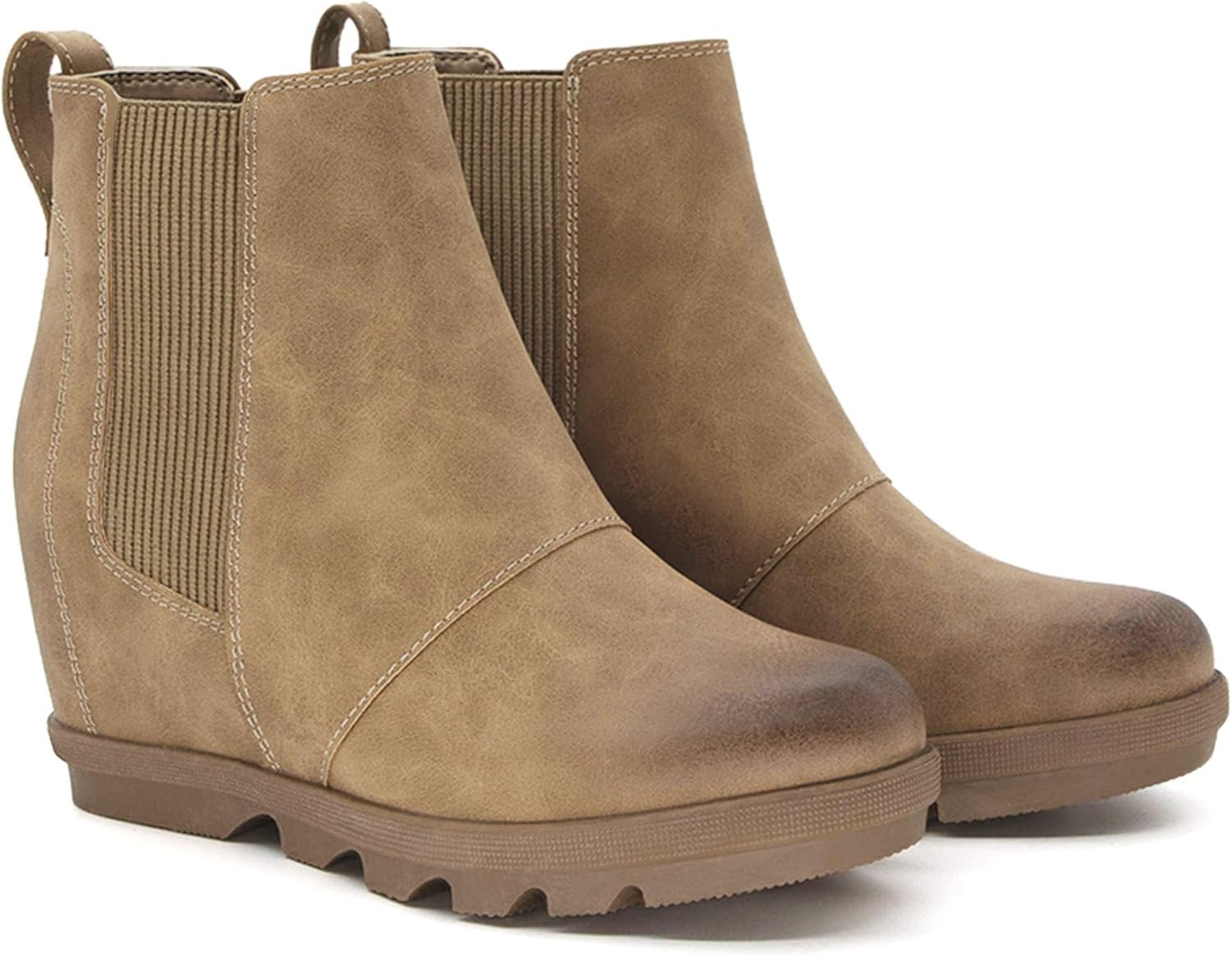 Athlefit Women's Wedge Boots for Stylish Comfort and Stability