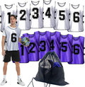 Numbered Practice Pinnies Set of 12 - Youth to Adult Team Training