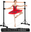 4 Ft Steel Double Ballet Barre for Home and Gym with Guide