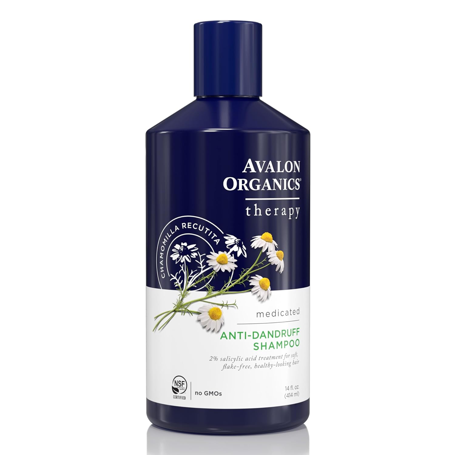 Avalon Organics Medicated Anti-Dandruff Shampoo for Soft, Flake-Free Hair