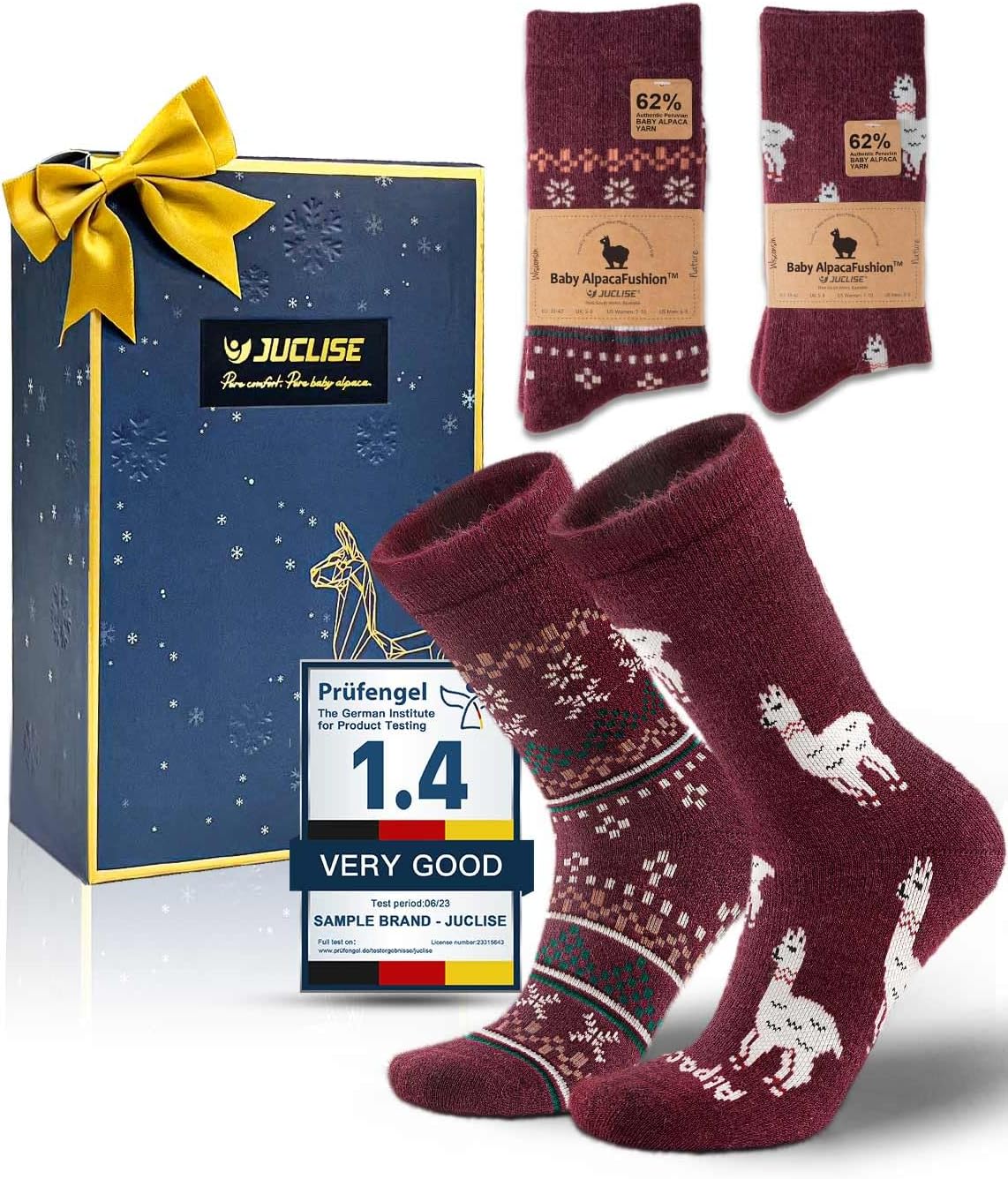 Alpaca Wool Socks for Women Winter Heavyweight Thermal Comfort