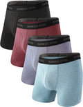 Bamboo Viscose Men's Ultra Breathable Boxer Briefs - No Ride Up