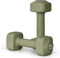 5-20 lb Neoprene Dumbbell Pair Set - Anti-Roll Square Head