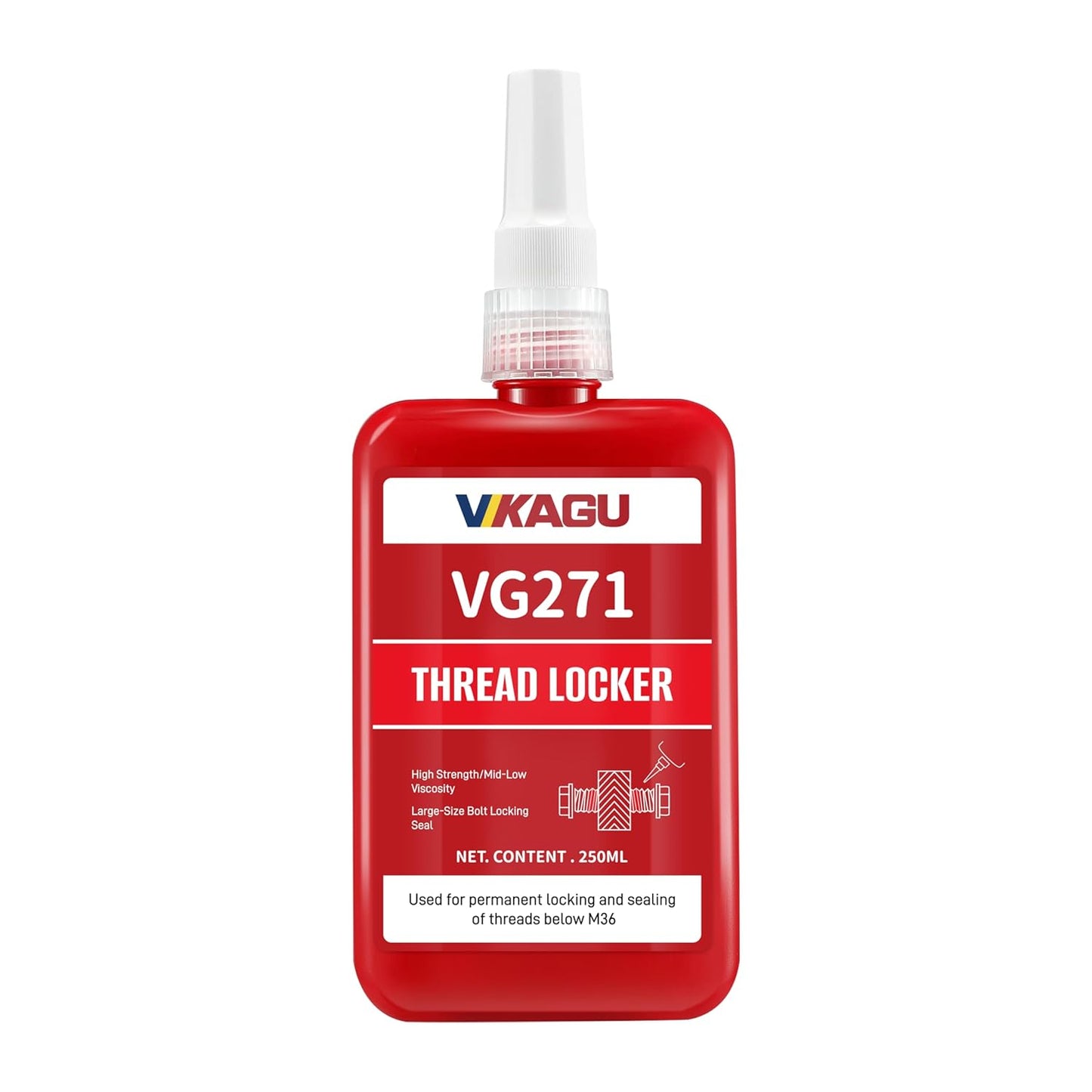 271 Red High Strength Threadlocker for Permanent Adhesive Use