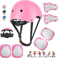 DaCool Kids Bike Helmet Set Skateboard Knee Pads - Adjustable Safety