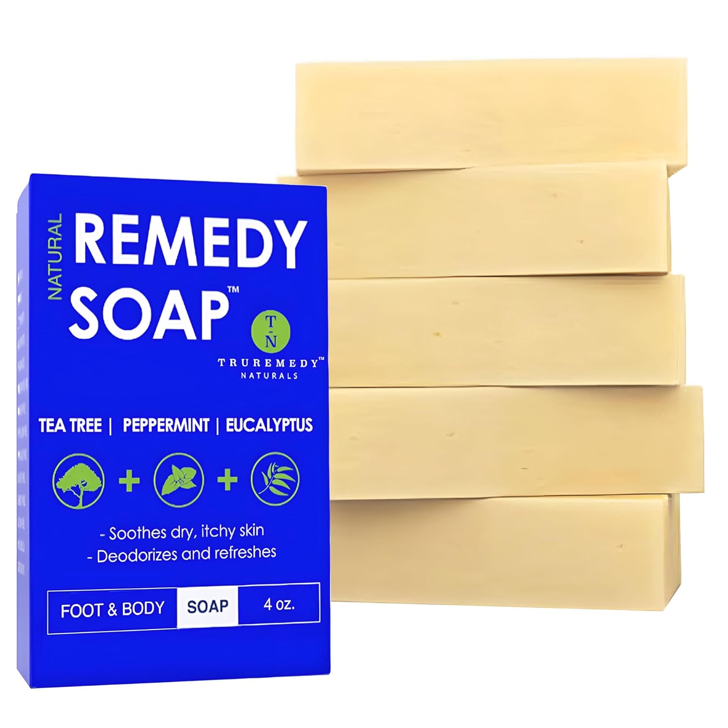 Truremedy Naturals Tea Tree Oil Soap Bar for Men and Women