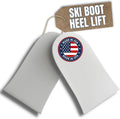 Ski Boot Heel Lift Inserts - Adjustable 3/8 in Cushioned Support