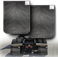 SteelVision Black Semi Truck Mud Flaps 24ft x 36ft Pair - Heavy Duty