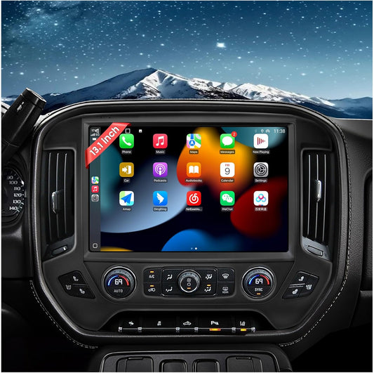 13.1in QLED Car Radio Stereo Upgrade for Chevy Silverado 2014-2018