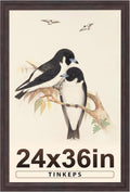 24x36 Poster Frame Walnut Brown with Curved Extra Wide Edges