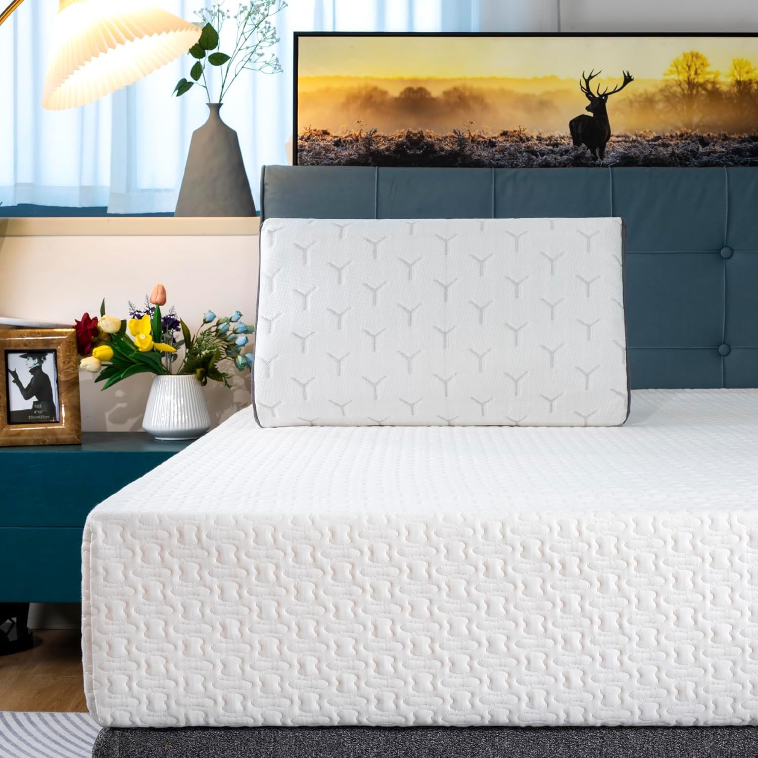 Queen Mattress 8 Inch Memory Foam with Cooling Gel Comfort