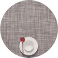 Chilewich Mini Basketweave Placemats in Gravel - Set of 4, Durable