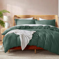 Nestl Forest Green California King Duvet Cover Set - Soft Double