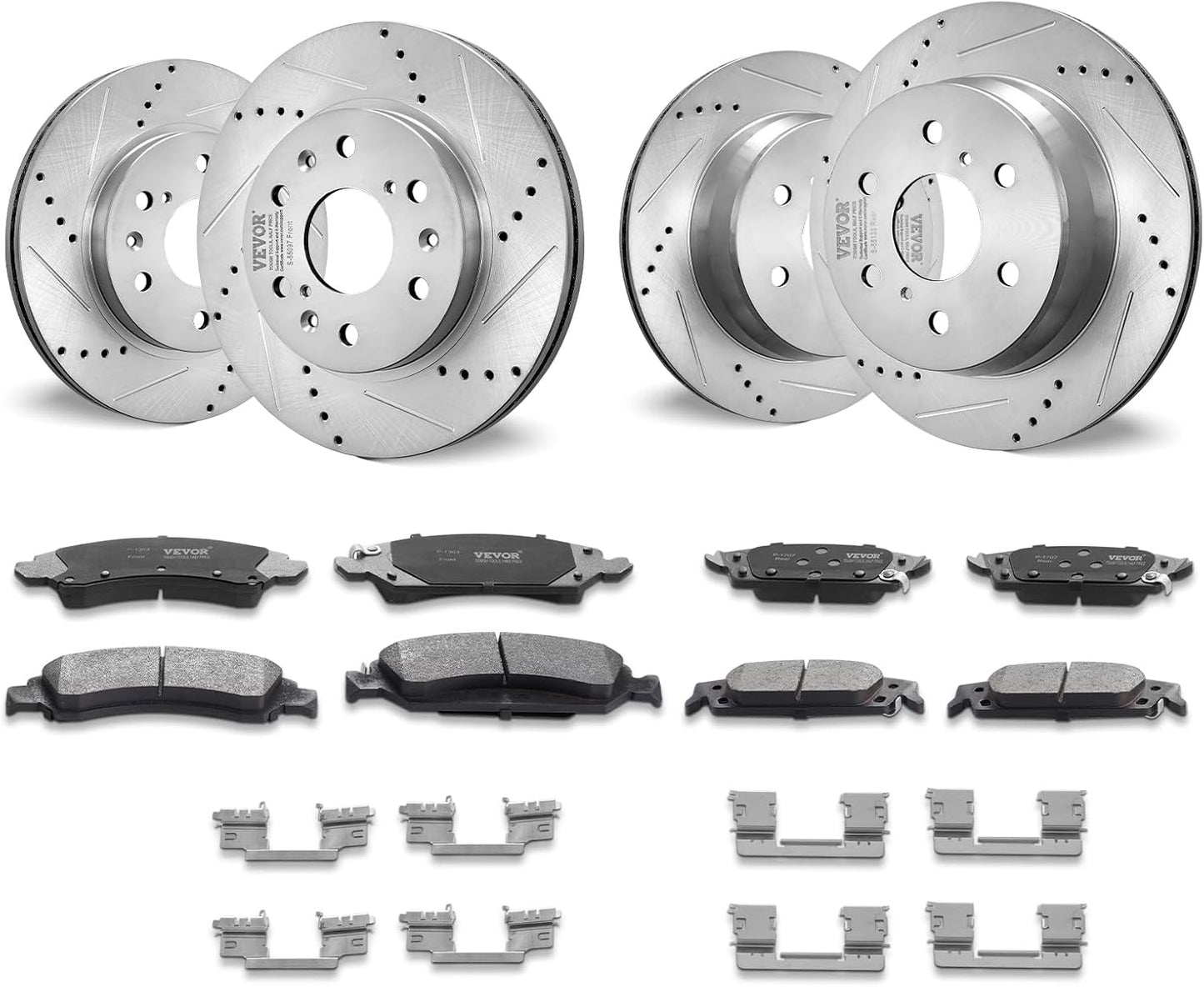 VEVOR Front Rear Brake Kit for 2014-2018 Chevy Silverado