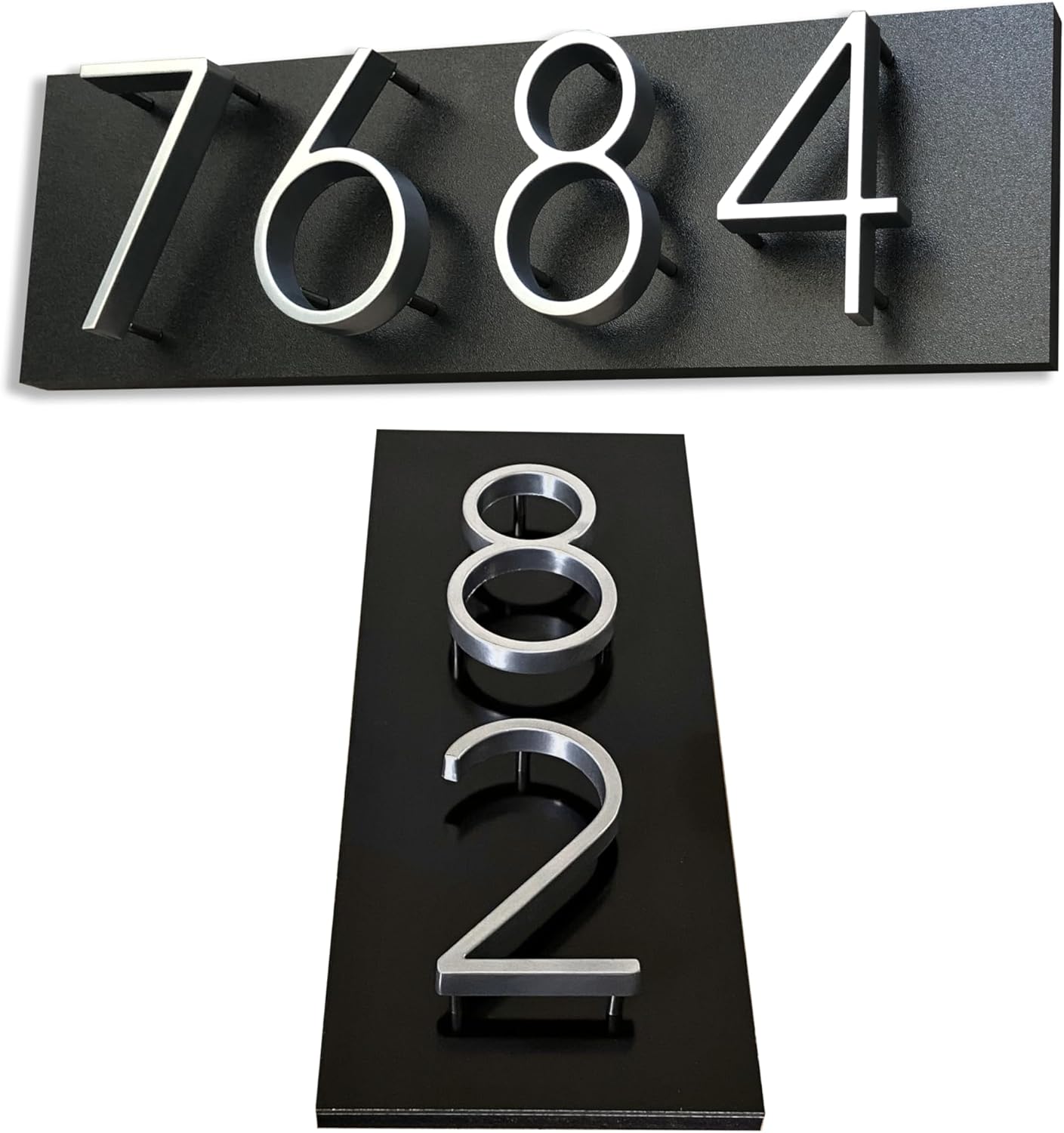 Modern House Numbers for Address Sign in Vertical or Horizontal Mode