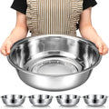 Stainless Steel Mixing Bowls Set 4 Pcs Extra Large - Deep 18in (16 Qt)