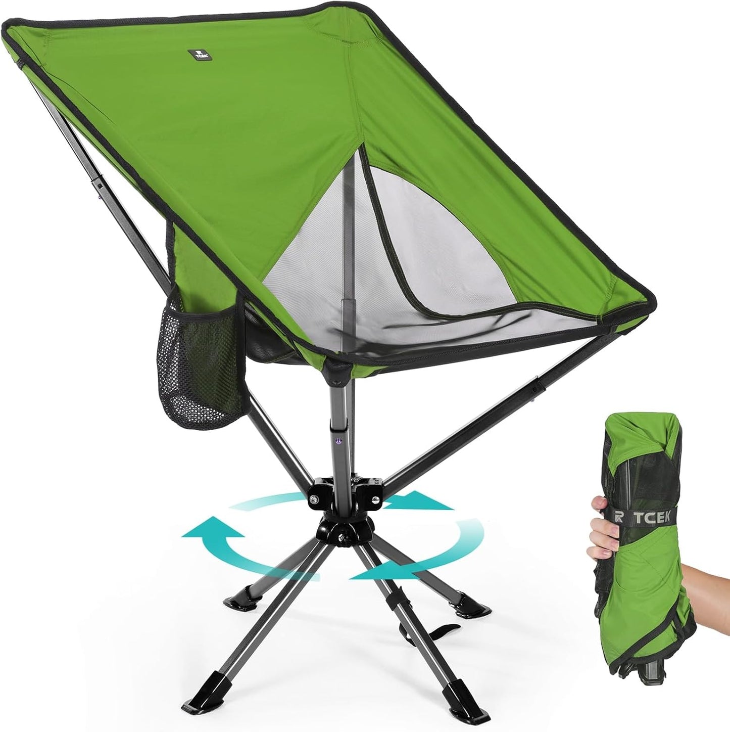 Swivel Portable Chair - Compact Folding Chair for Outdoor Fun