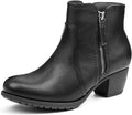 VJH confort Women's Ankle Boots Lace-up Round Toe Low Heel Features