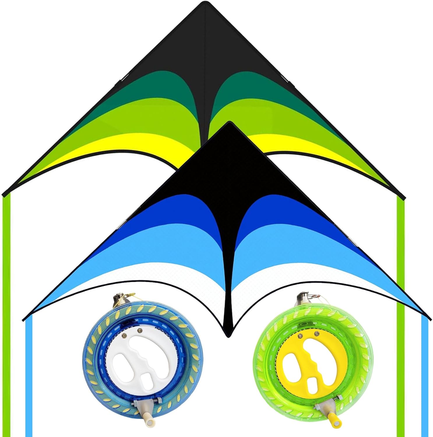 Large Delta Kite Easy to Fly with Kite Reel Set for Everyone