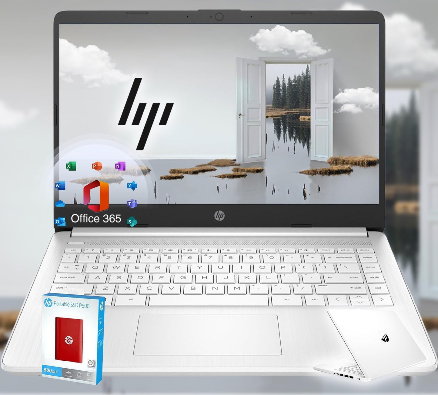 HP 14 Ultrabook with Intel Quad-Core CPU for Students
