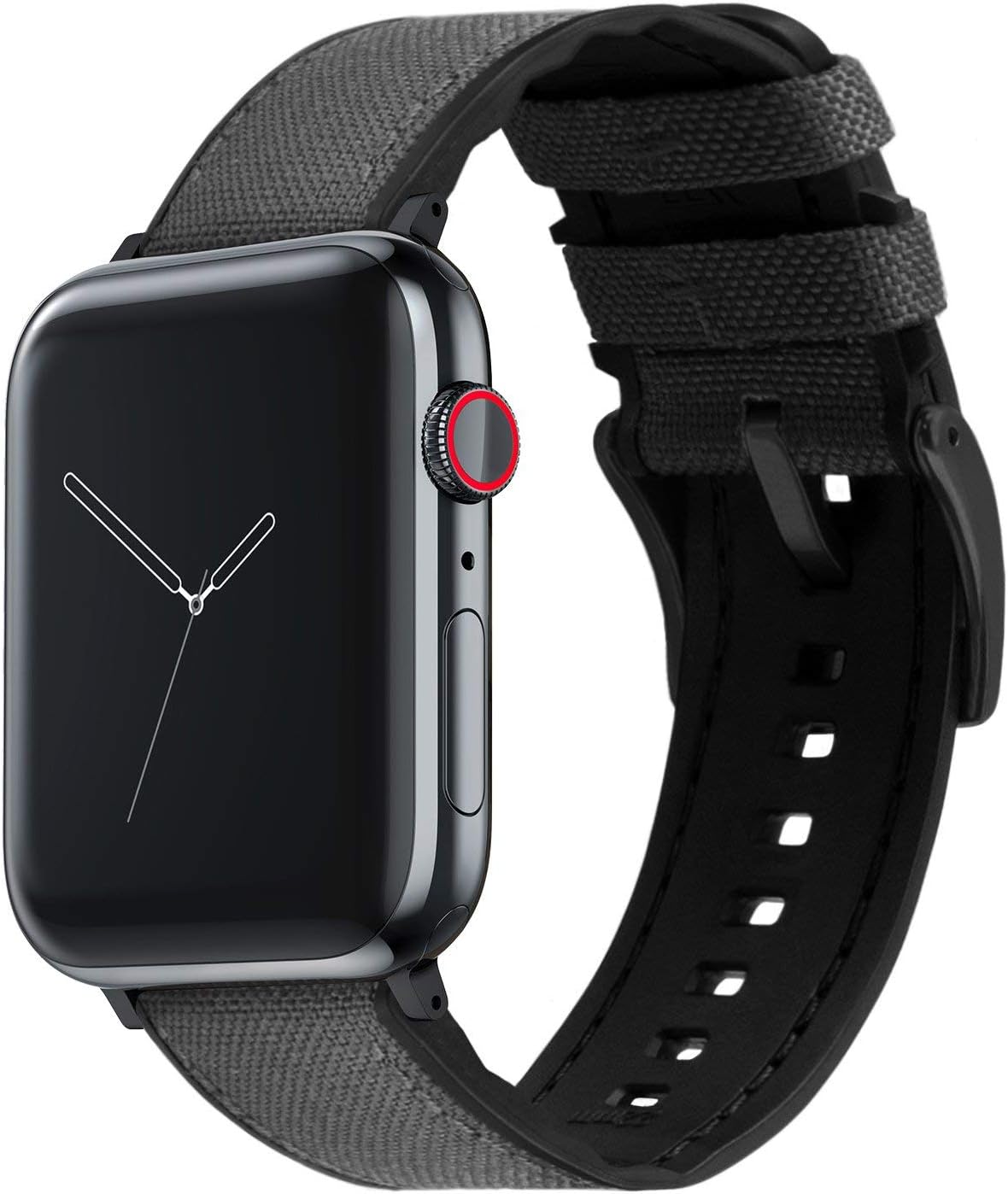 BARTON WATCH BANDS Cordura Fabric Silicone Hybrid Bands for Apple