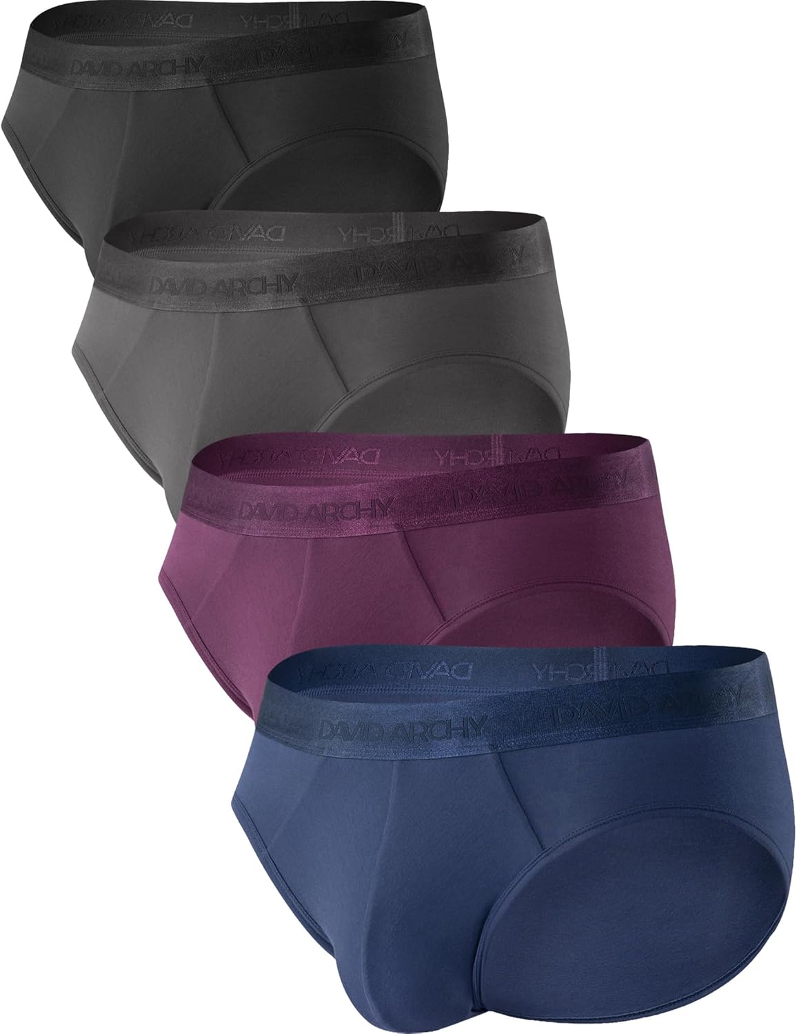 DAVID ARCHY Men's Briefs Modal No Fly Underwear for Comfort