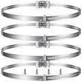 Oudain 8 Pack Sign Mounting Bracket for Pole Clamp - Heavy Duty