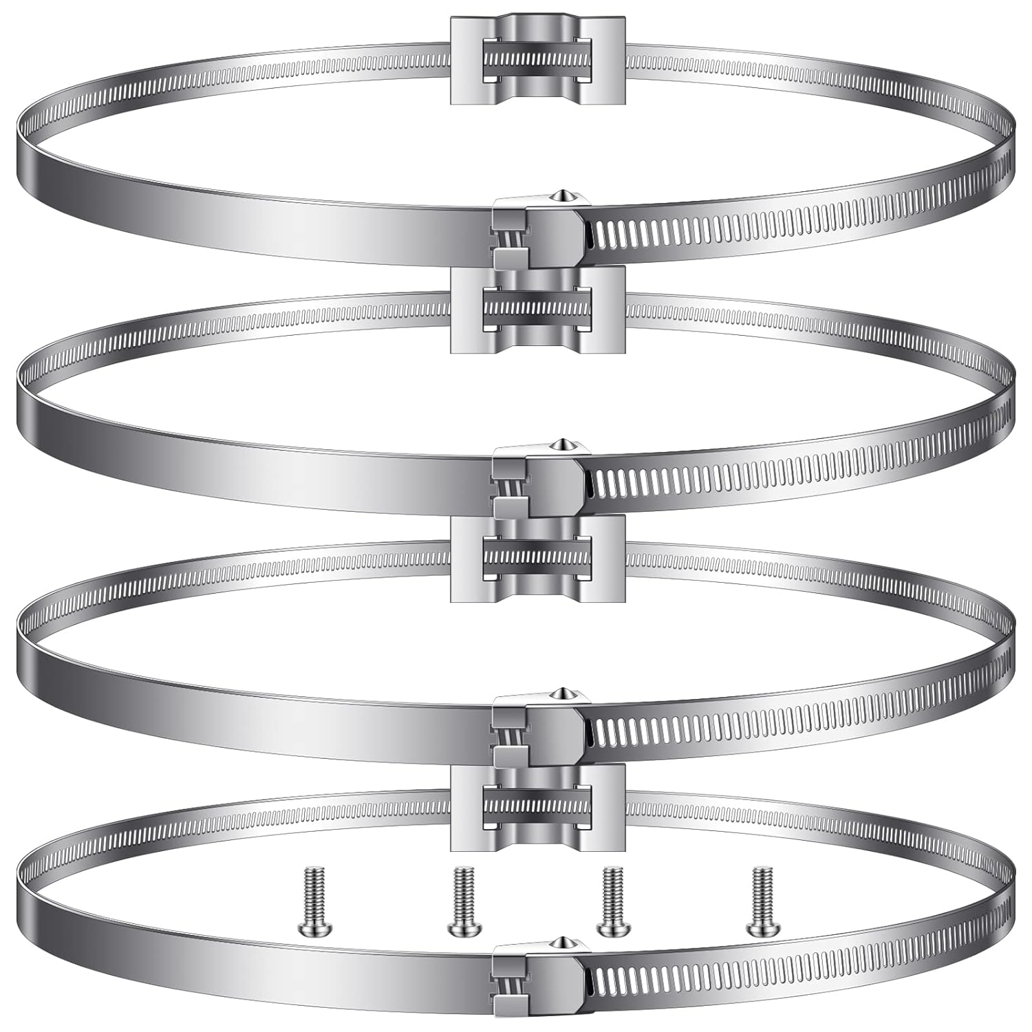 Oudain 8 Pack Sign Mounting Bracket for Adjustable Pole Clamp