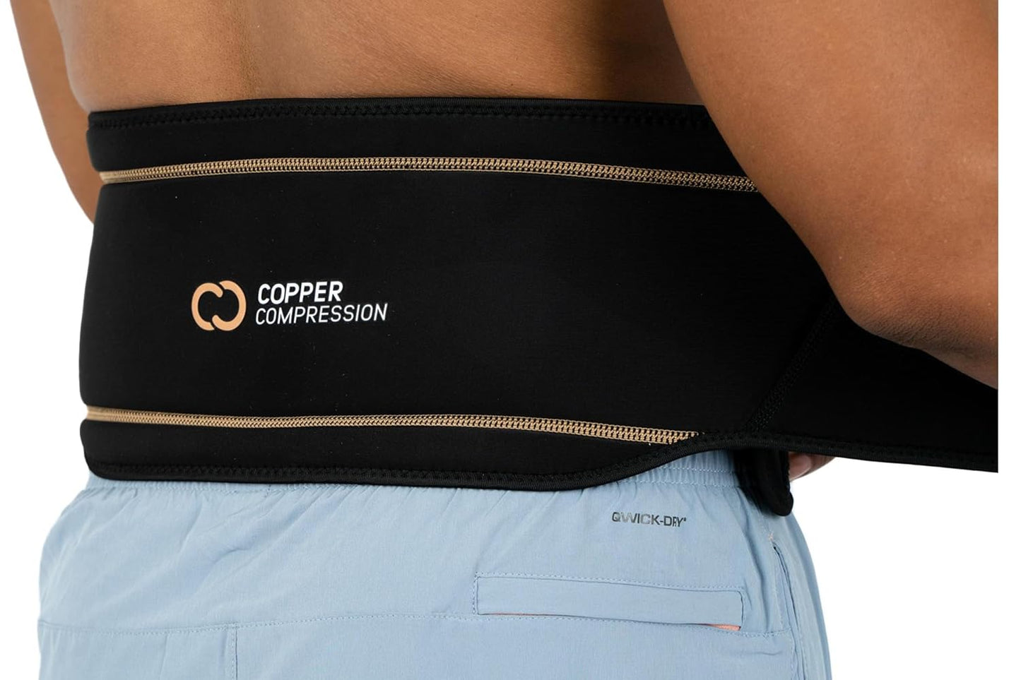 Copper Compression Lower Back Lumbar Support Brace for Pain Relief