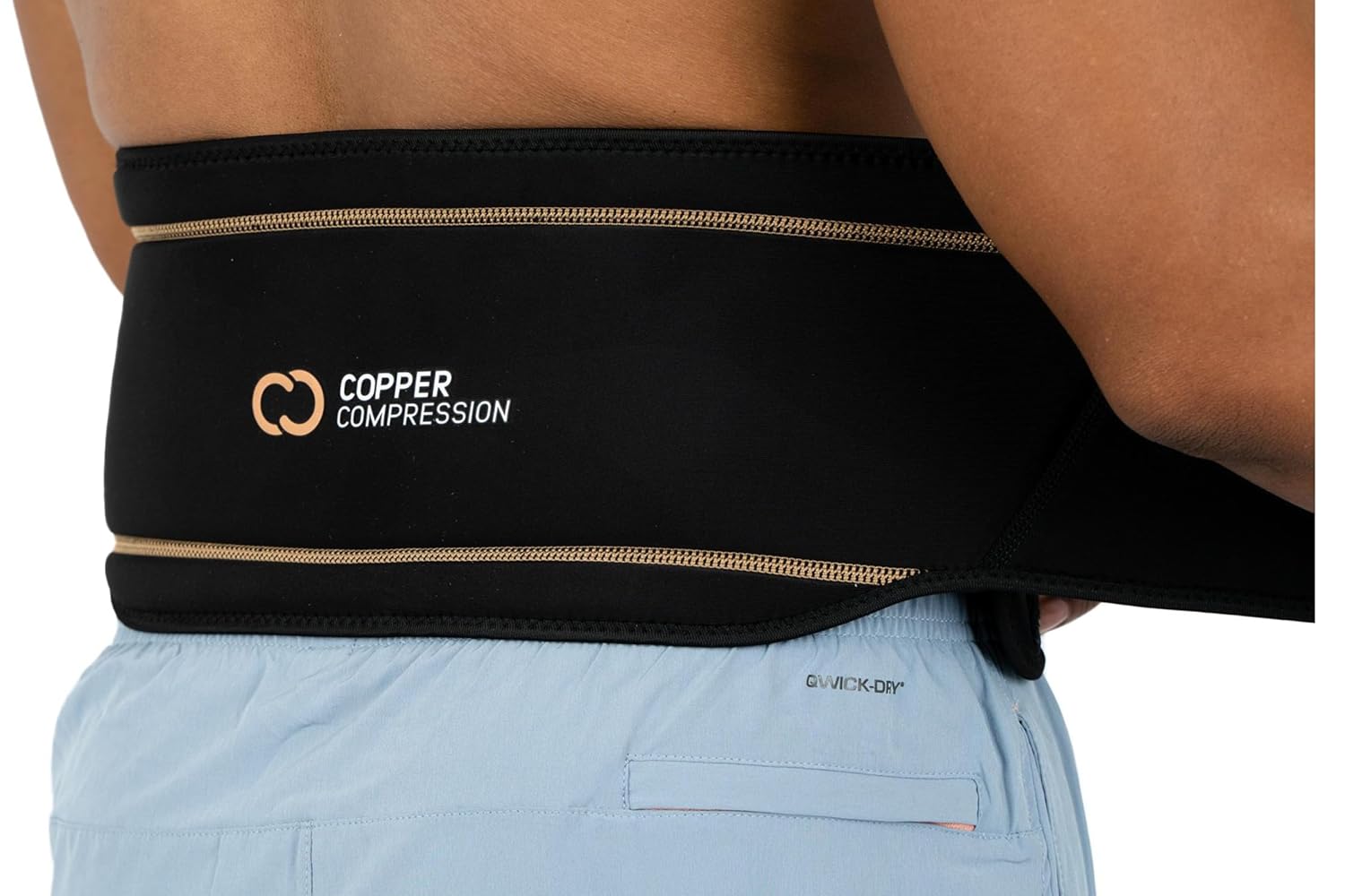 Copper Compression Lower Back Lumbar Support Brace for Pain Relief