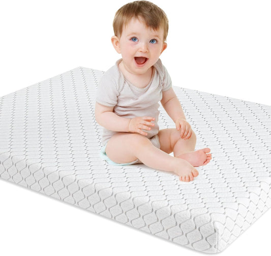 Cerane Pack N Play Mattress: Dual-Sided Memory Foam Comfort