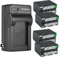 Kastar 4-Pack SB-L480 Battery and AC Charger - High Capacity Pack
