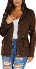 Casual Jackets for Women Long Sleeve Lightweight Outwear Bomber Coats