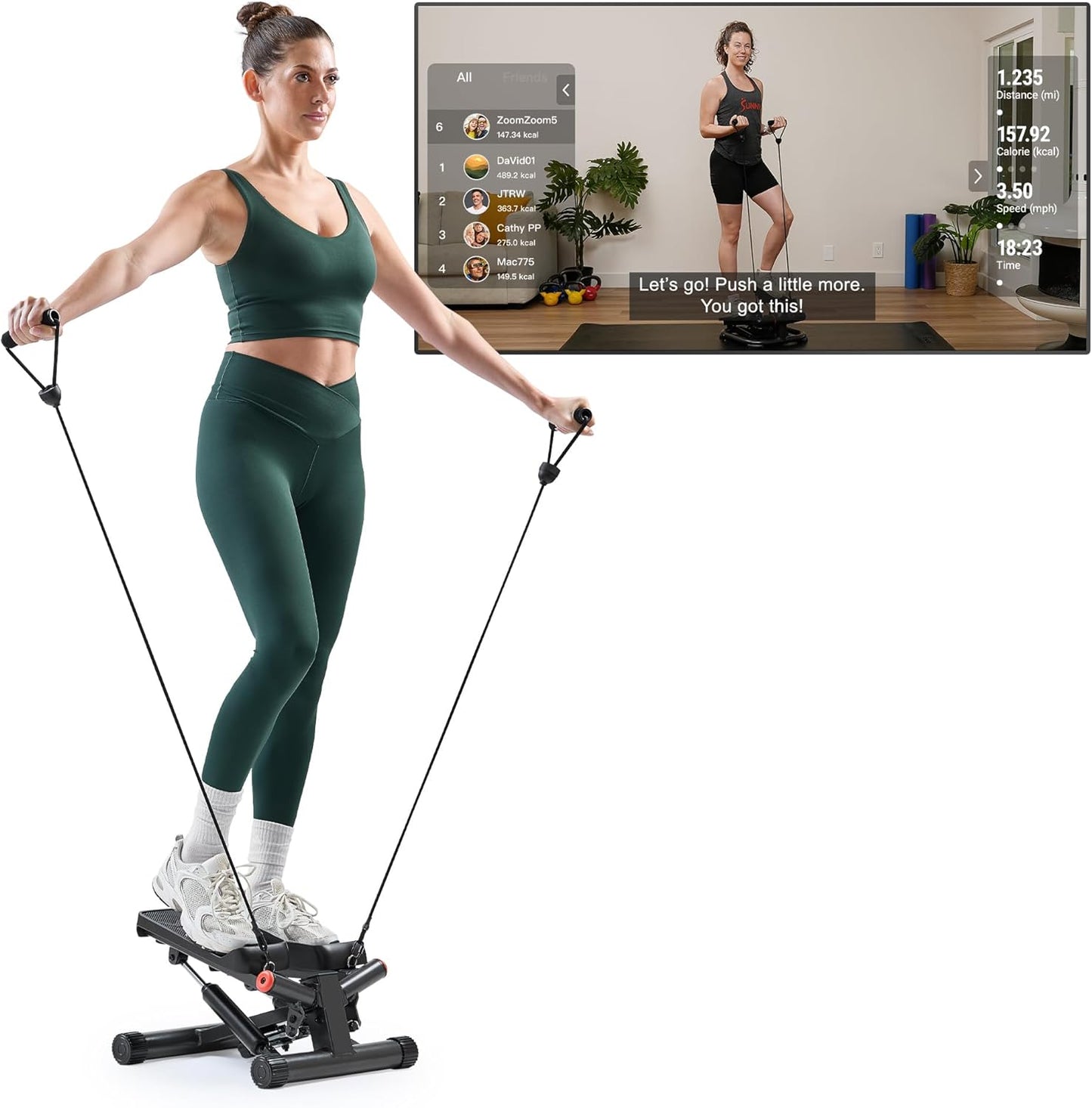 Sunny Health & Fitness Mini Stepper for Effective Home Workouts