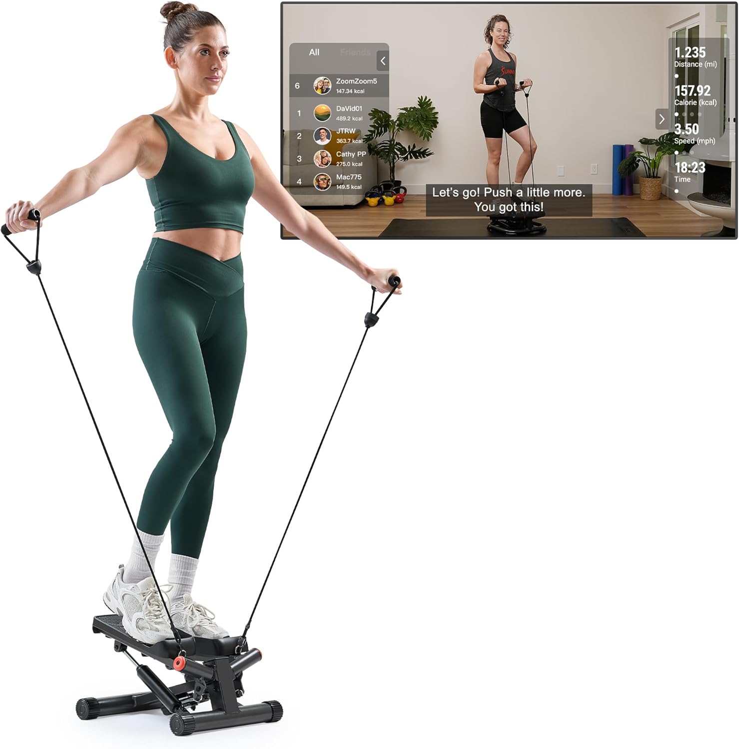 Sunny Health & Fitness Mini Stepper for Effective Home Workouts