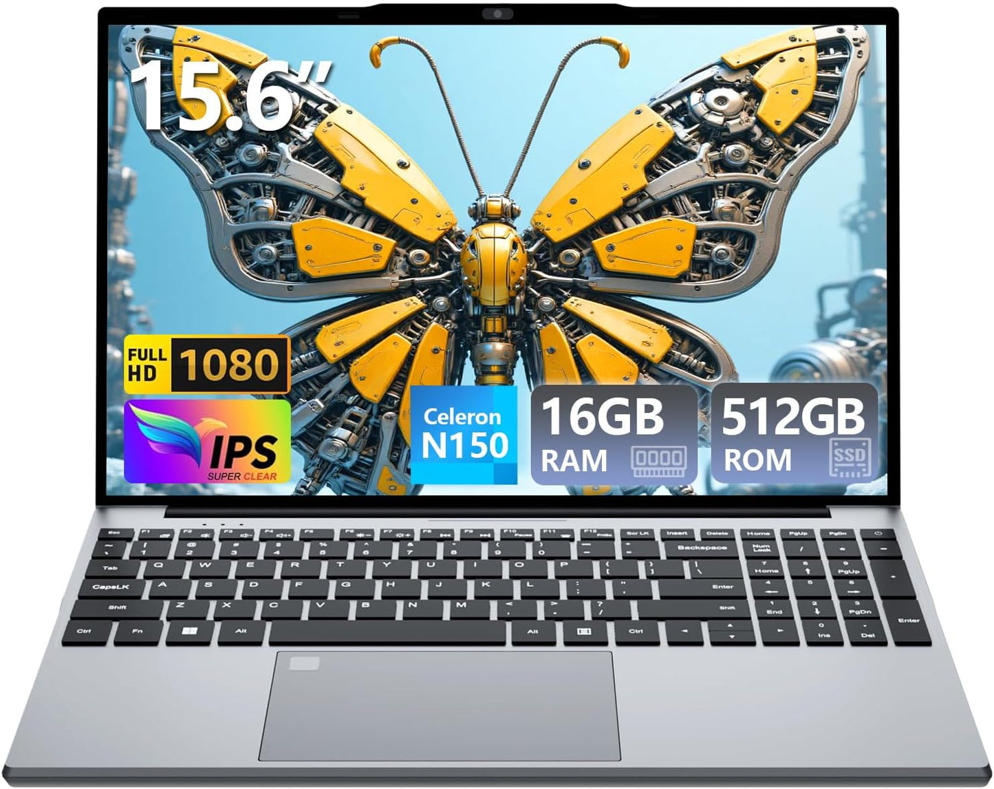 2025 Laptop with Celeron N150 and 16GB RAM for Work and Study