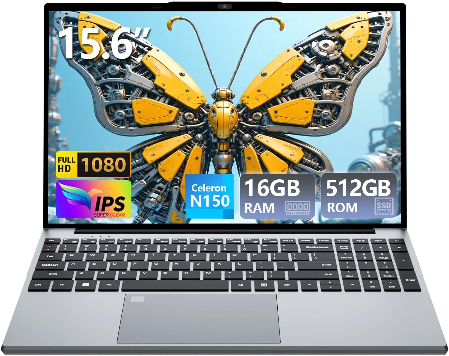 2025 Laptop with Celeron N150 and 16GB RAM for Work and Study