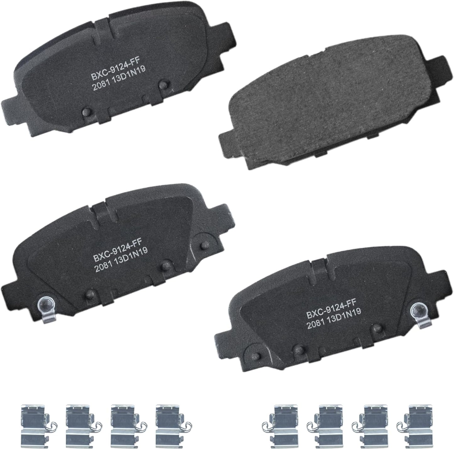 Bendix Premium SBC2081 Ceramic Rear Brake Pads for Jeep Compass
