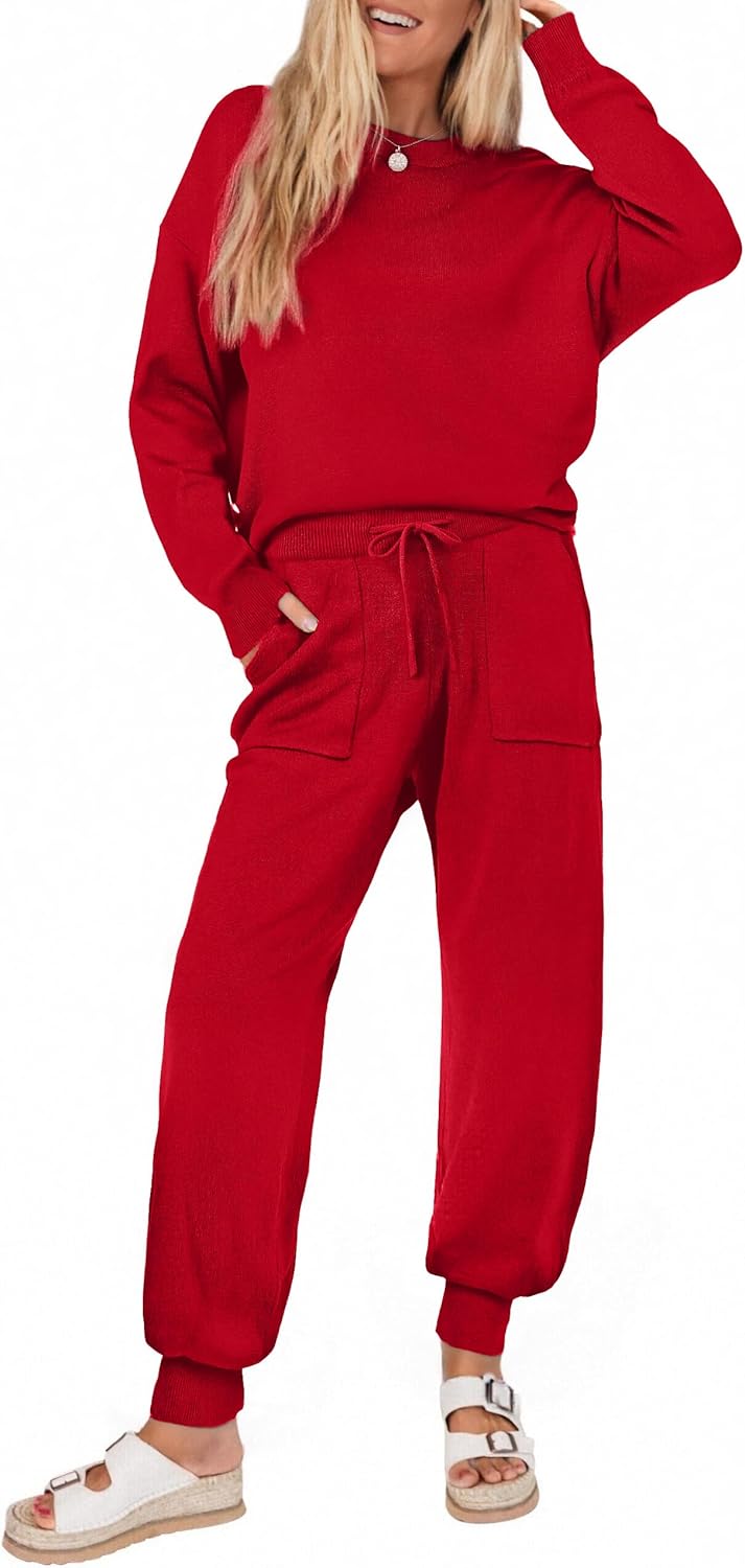 Ekouaer Women's 2 Piece Lounge Set for Cozy Comfort and Style