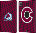 NHL Net Pattern Colorado Avalanche Leather Wallet Case for iPad Pro 11