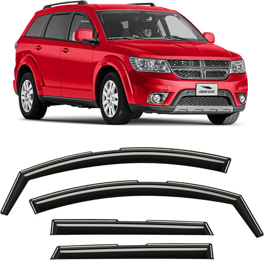 Voron Glass Rain Guards for Dodge Journey 2009-2020