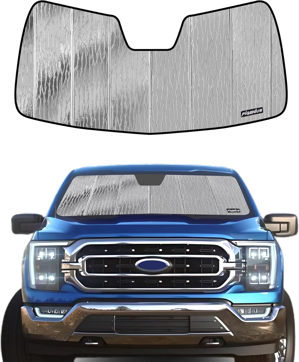 Windshield Sun Shade for Ford F-150 2015-2020 Custom Fit