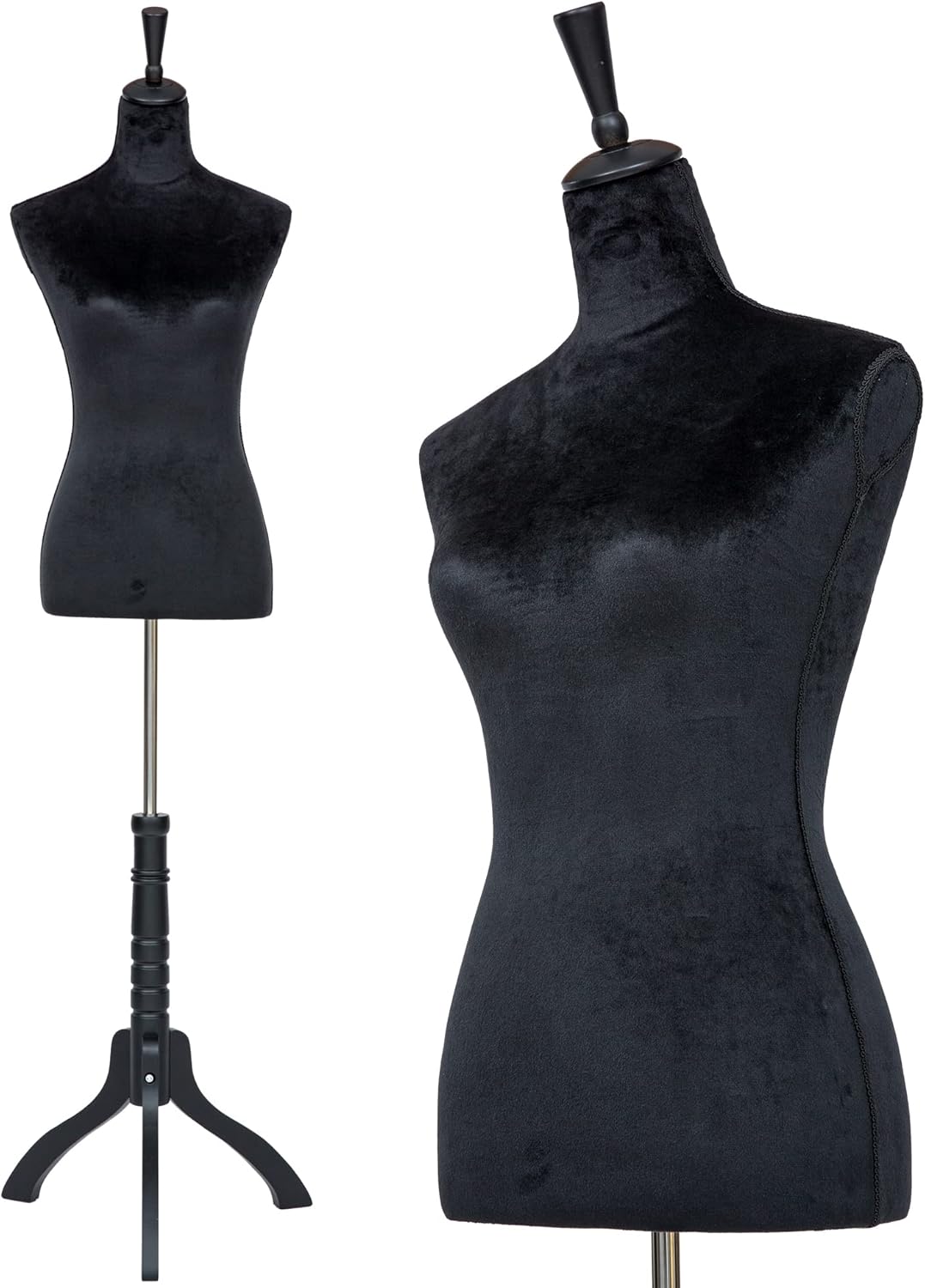 Adjustable Female Sewing Mannequin Torso for Display 59-67 in