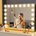 Vanity Mirror with Lights 32x24 in - Large Hollywood Tabletop Mirror