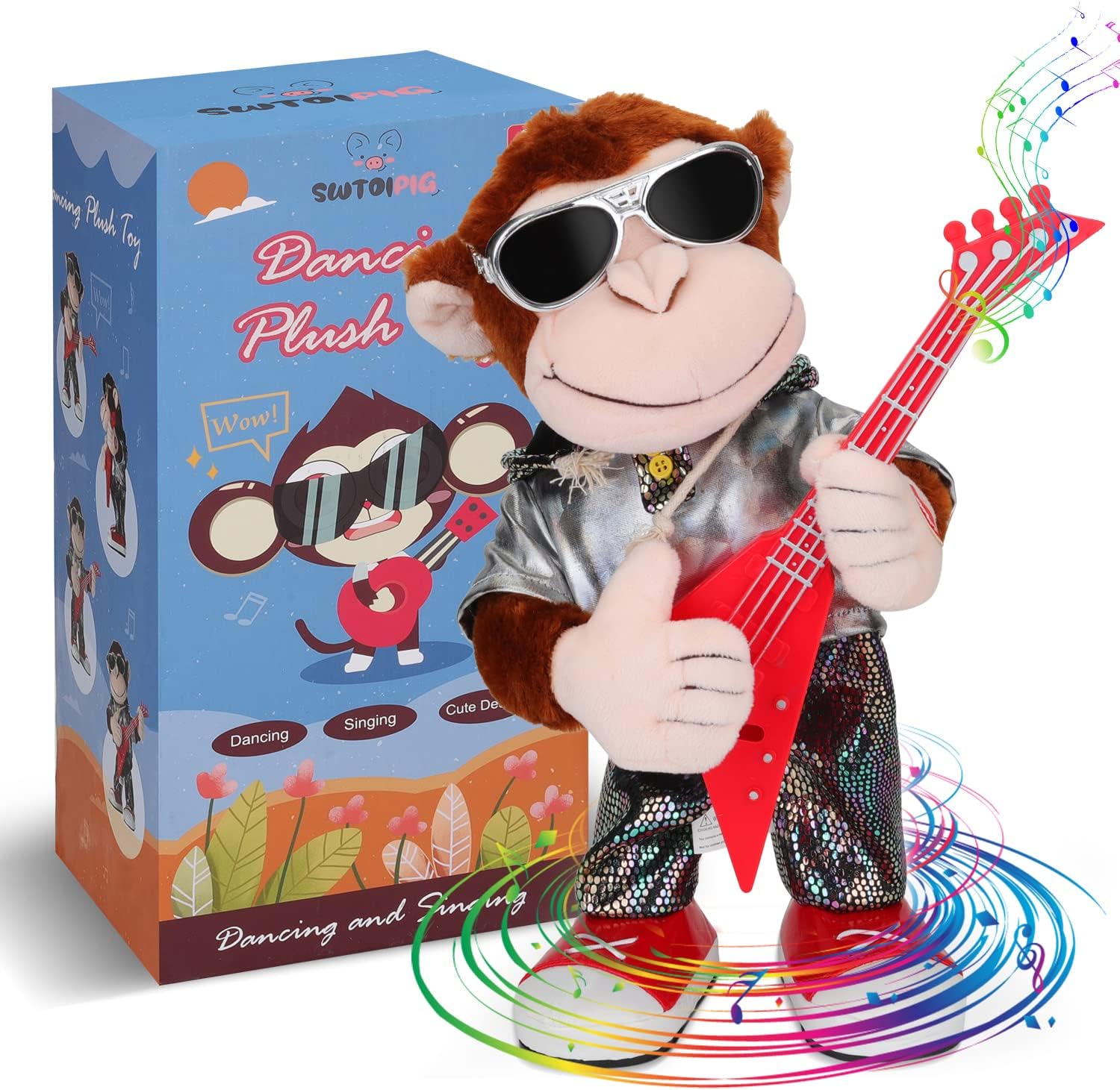 Dancing Monkey Plush Toy - Musical Intelligence Fun!