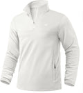 Pudolla Men's Quarter Zip Pullover for Athletic Workout - Warm Fleece