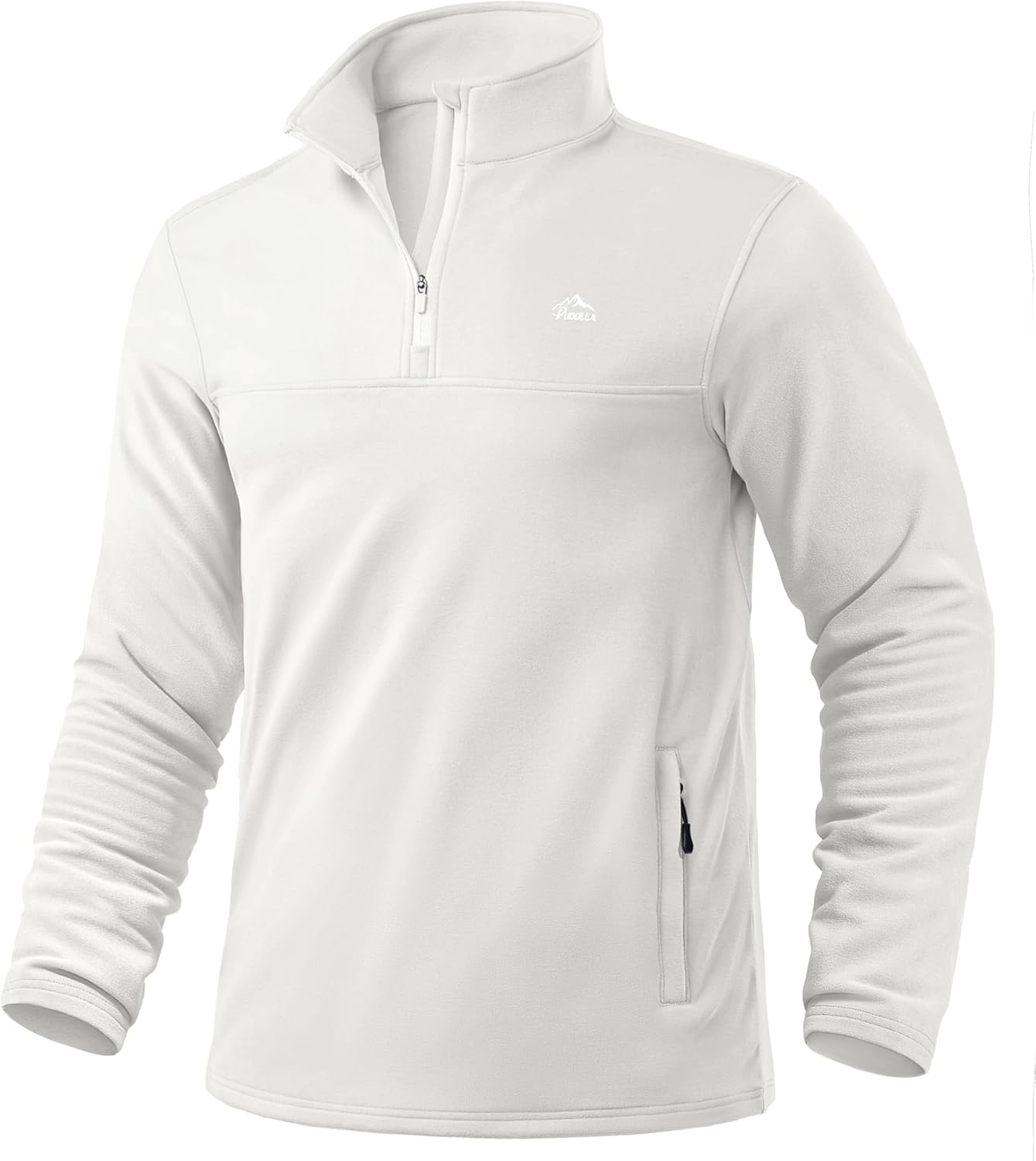 Pudolla Men's Quarter Zip Pullover for Warm Athletic Wear
