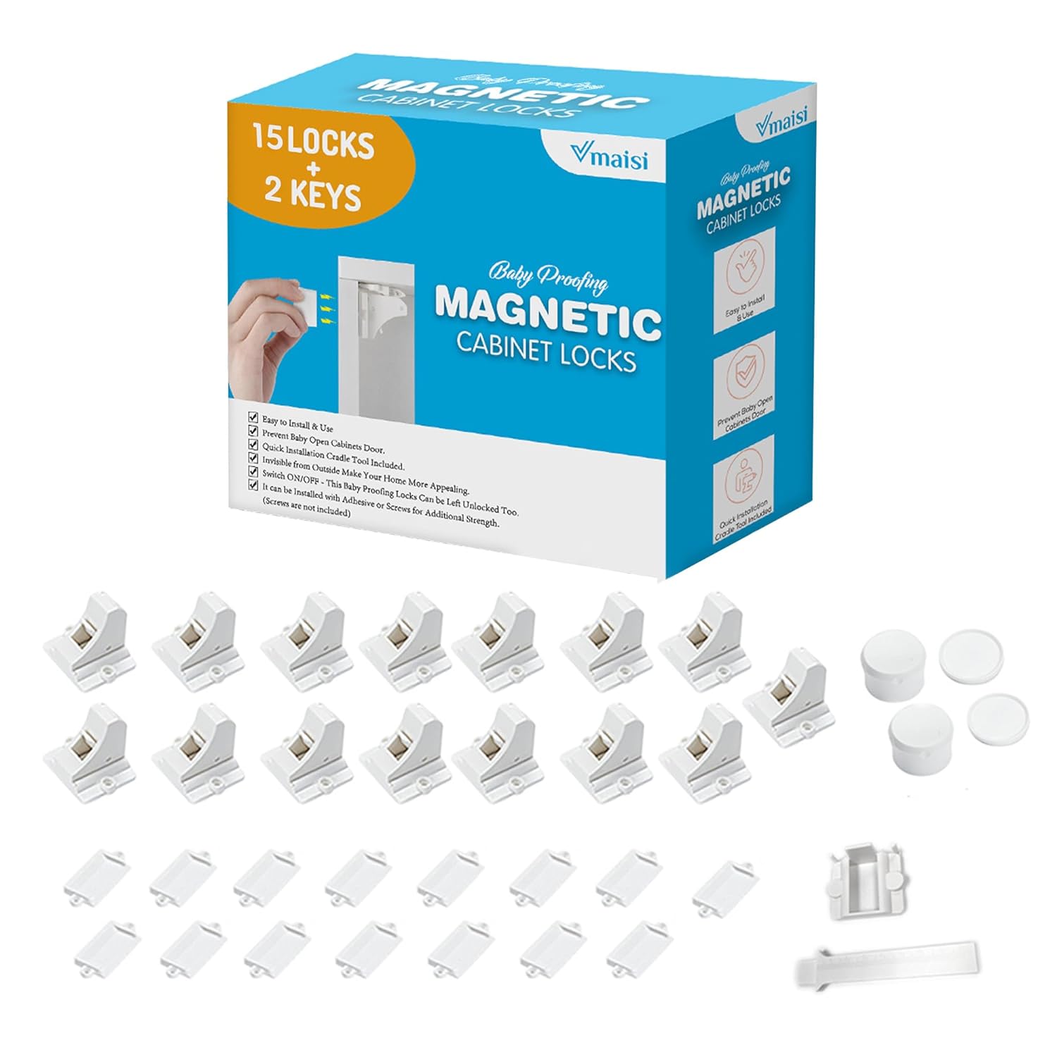 Secure Cabinets with 15 Locks & Keys by Vmaisi
